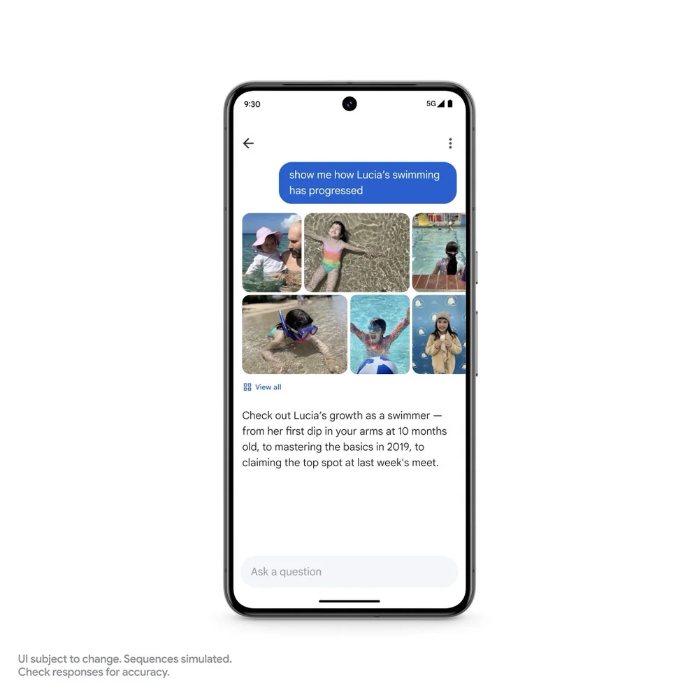 Ask a Google Photos IA Gemini